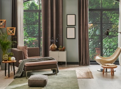 Bright, modern living room
